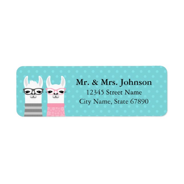 Llama Return Address Labels (Front)