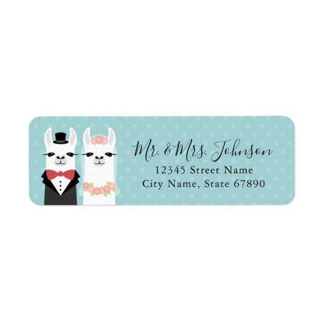 Llama Return Address Labels (Front)