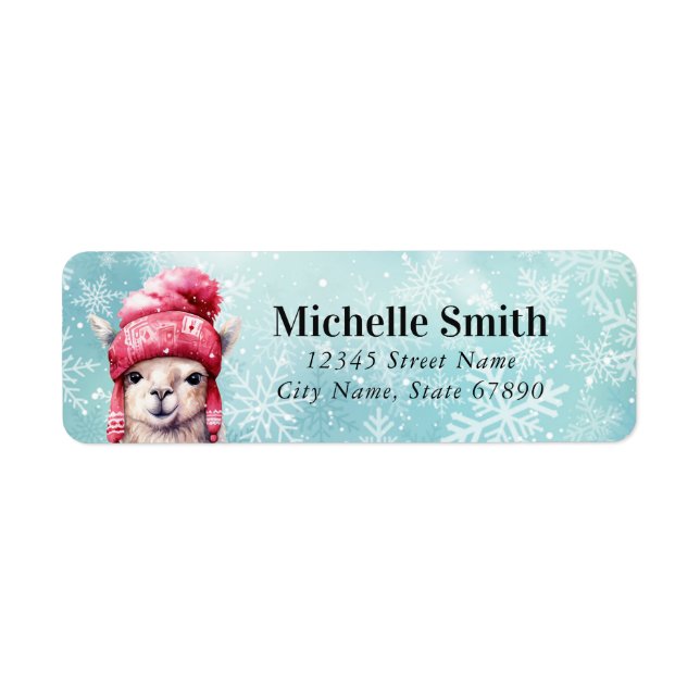 Llama Return Address Labels (Front)