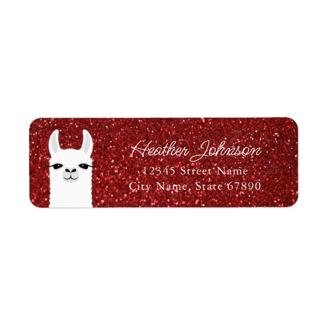 Llama Return Address Labels (Front)
