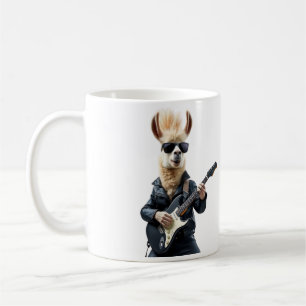 Llama rockstar coffee mug