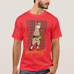 Llama Saxophonist T-Shirt