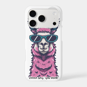 Llama say you Rock Quirky pose in sunglasses