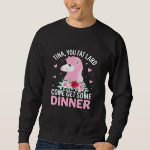 Llama Saying Tee Tina You Fat Lard Alpaca