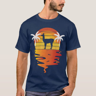 Llama shirt retro sunset 70s vintage Llama friends
