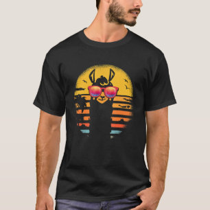 Llama Shirt - Retro Sunset Style Alpaca Tee Gift G