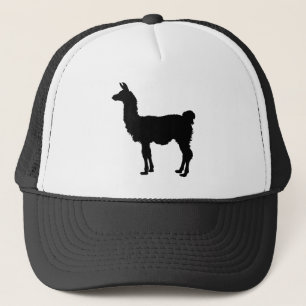 Llama silhouette trucker hat