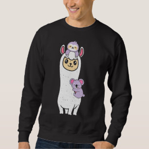 Llama Sloth And Koala Sloth Sweatshirt