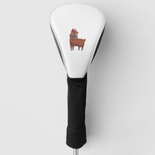 LLAMA SLOTH HUGGING  GOLF HEAD COVER
