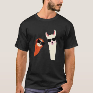 Llama & Sloth With Sunglasses Alpaca 1 T-Shirt
