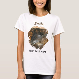 Llama Smile Cute Animal T-Shirt