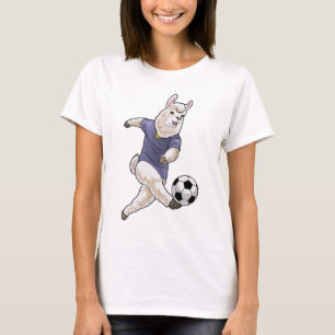 Llama Soccer player Soccer Sports T-Shirt