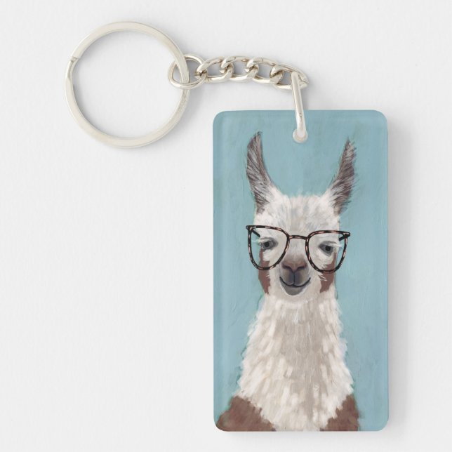 Llama Specs - Oversized Glasses Key Ring (Front)