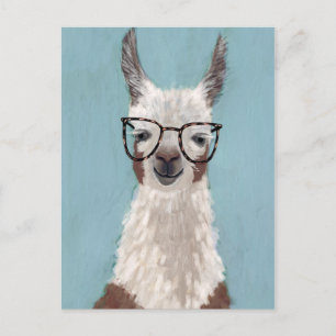 Llama Specs - Oversized Glasses Postcard