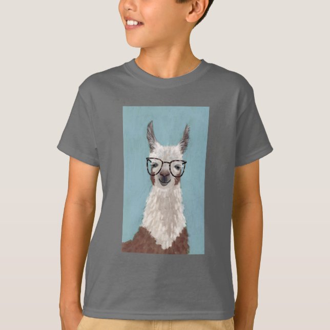 Llama Specs - Oversized Glasses T-Shirt (Front)