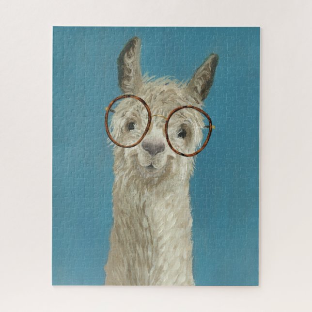 Llama Specs - Round Eyeglasses Jigsaw Puzzle (Vertical)