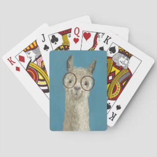 Llama Specs - Round Eyeglasses Playing Cards
