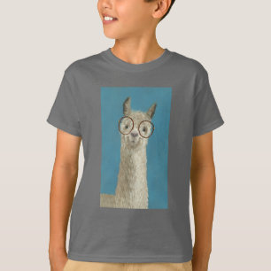 Llama Specs - Round Eyeglasses T-Shirt