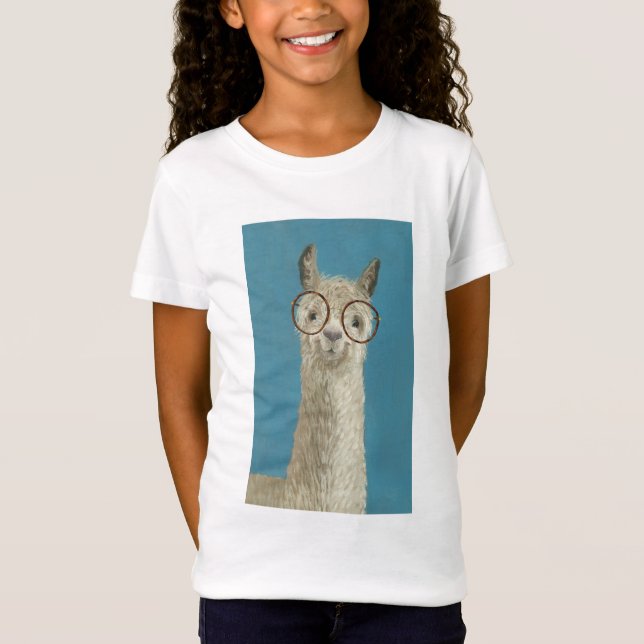 Llama Specs - Round Eyeglasses T-Shirt (Front)