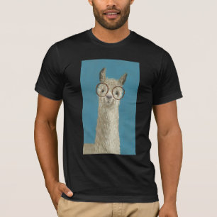 Llama Specs - Round Eyeglasses T-Shirt