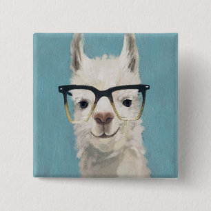 Llama Specs - Square 15 Cm Square Badge