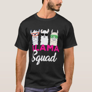 Llama Squad Cute Alpaca for Men Women Kids T-Shirt