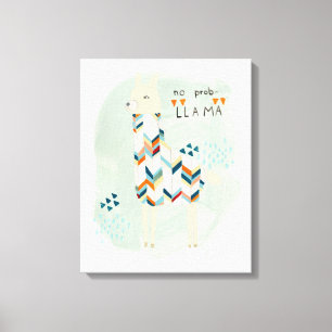Llama Squad - No Prob-llama Canvas Print