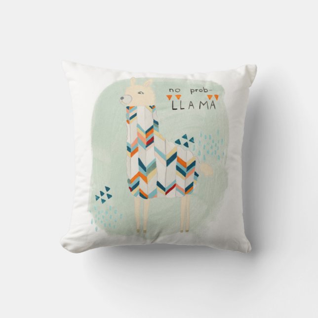 Llama Squad - No Prob-llama Cushion (Front)