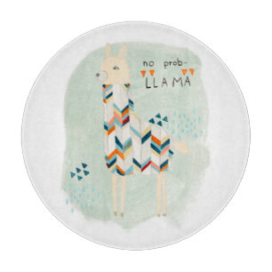 Llama Squad - No Prob-llama Cutting Board