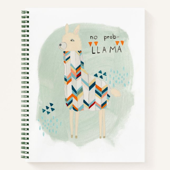 Llama Squad - No Prob-llama Notebook (Front)