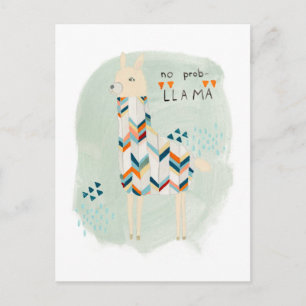 Llama Squad - No Prob-llama Postcard