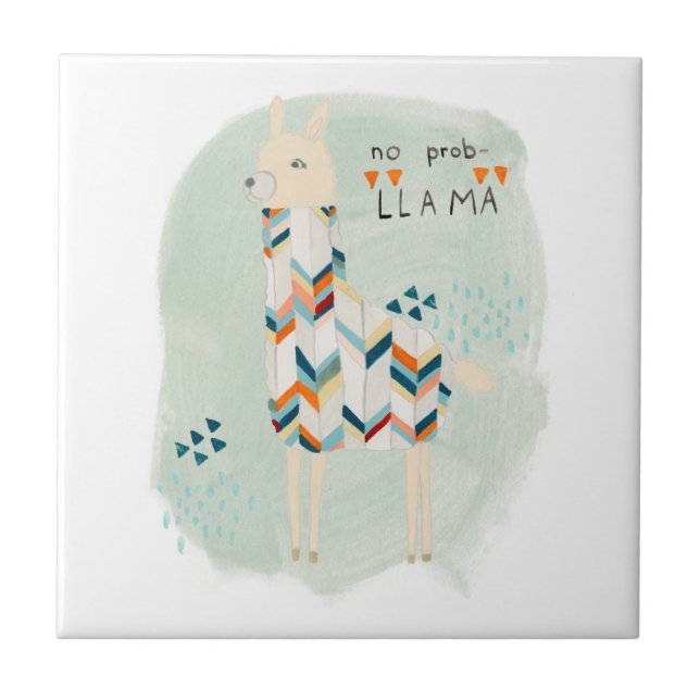 Llama Squad - No Prob-llama Tile (Front)