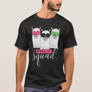 Llama Squad sunglasses Cute Alpaca Squad Llama Mam T-Shirt