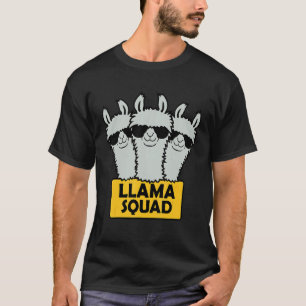 Llama Squad Team Design T-Shirt