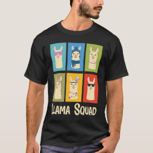 Llama Squad Team Llama Matching T-Shirt