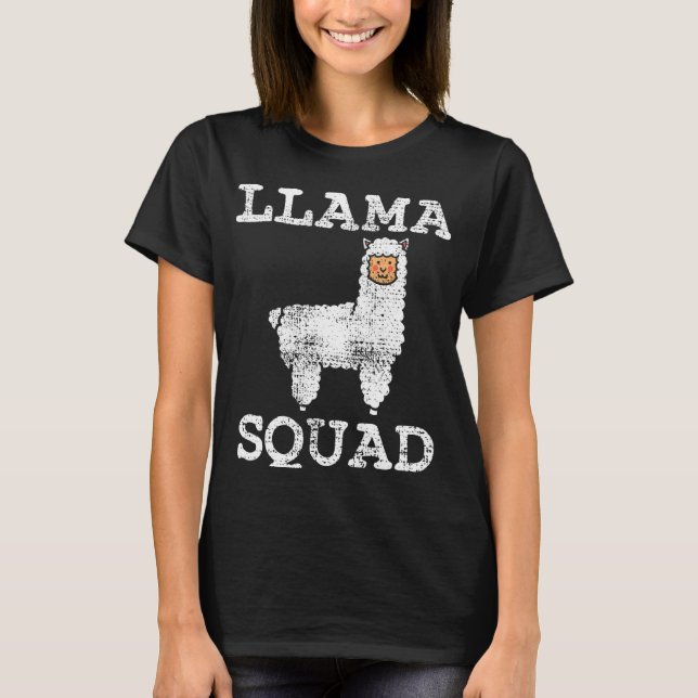 Llama Squad Vintage T-Shirt (Front)