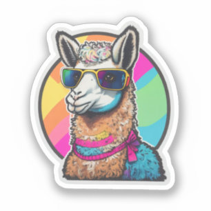 Llama Sticker, beautiful Classic Stickers