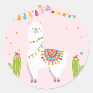 Llama Sticker Llama birthday Alpaca Fiesta Mexican