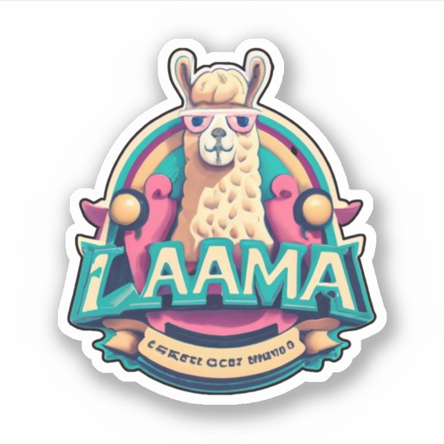 Llama Stickers Adding a Touch of Whimsy Your Life (Front)