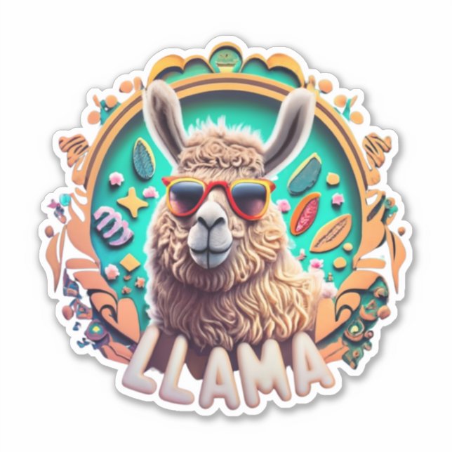 Llama Stickers for Every Occasion Shop Now (Front)