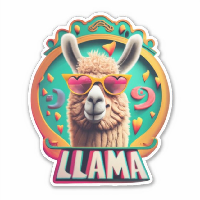 Llama Stickers The Perfect Gift for Animal Lovers (Front)