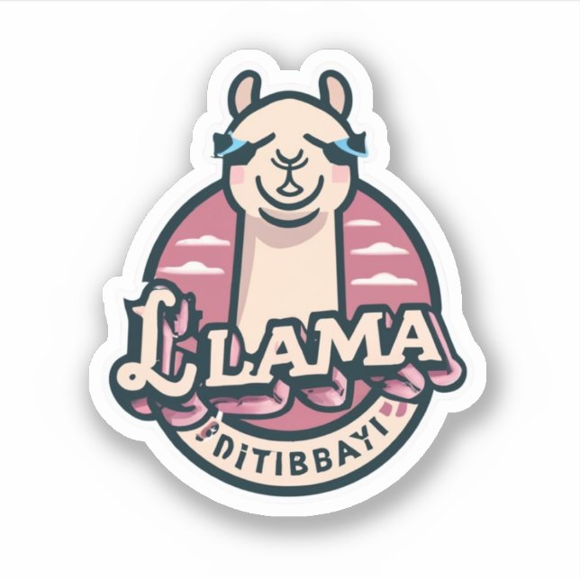 Llama Stickers Where Fun Meets Fashion (Front)
