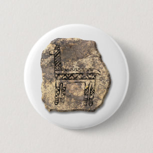 Llama-stone 6 Cm Round Badge