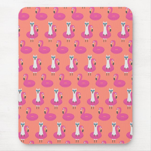 Llama Summer Mouse Mat (Front)