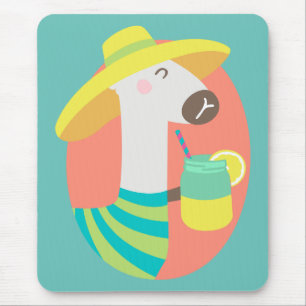 Llama Summer Mouse Mat