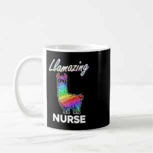 Llama T Shirt Llamazing Nurse Medical Rainbow Cool Coffee Mug