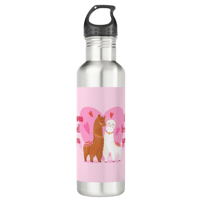 Llama Tell you  710 Ml Water Bottle (Front)