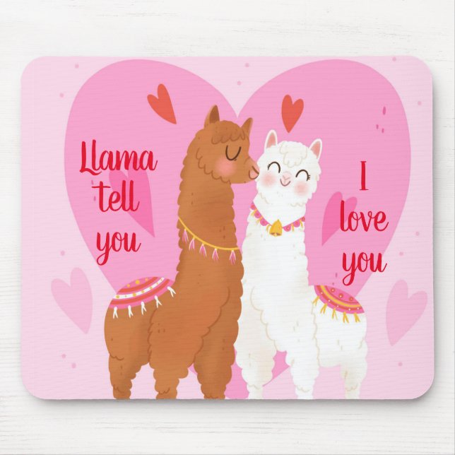 Llama Tell you  Mouse Mat (Front)