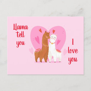 Llama Tell you  Postcard
