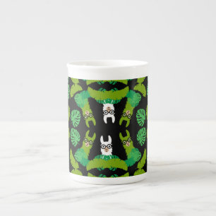 Llama Themed Print Bone China Mug